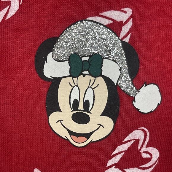 Disney Jumping Beans Dress Girls 24 Months Minnie Mouse Christmas Heart Print - Picture 3 of 6